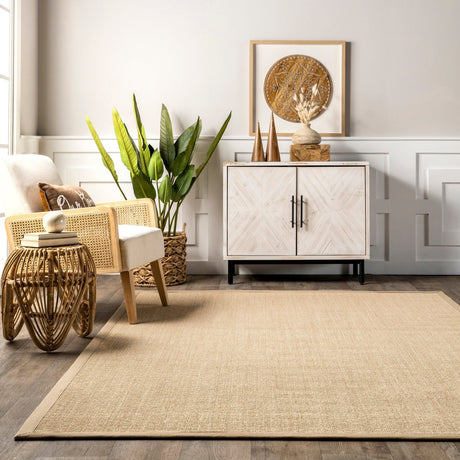 Nuloom Orsay Sisal Nor3630A Beige Rug.