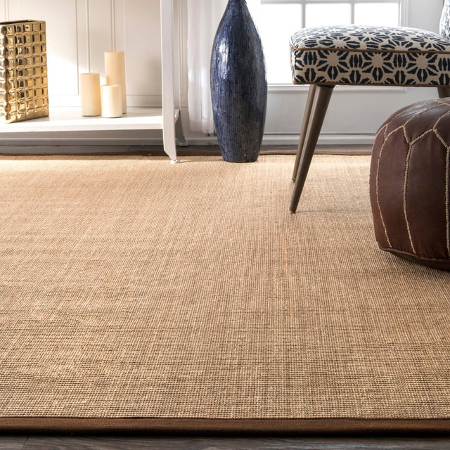 Nuloom Orsay Sisal Zhss01E Brown Rug.