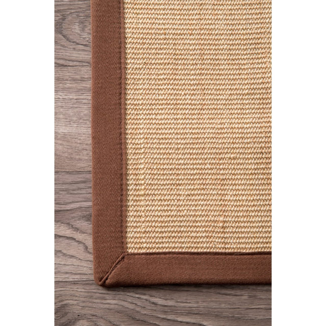 Nuloom Orsay Sisal Zhss01E Brown Rug.