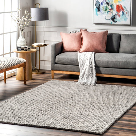 Nuloom Penelope Cb01D Light Gray Rug.