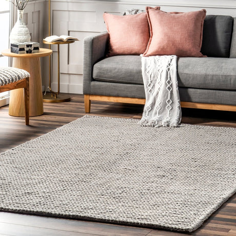 Nuloom Penelope Cb01D Light Gray Rug.