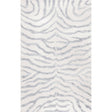 Nuloom Plush Zebra Zf5 Gray Rug.