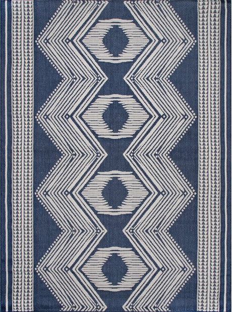 Nuloom Ranya Tribal Nra1766E Navy Rug.