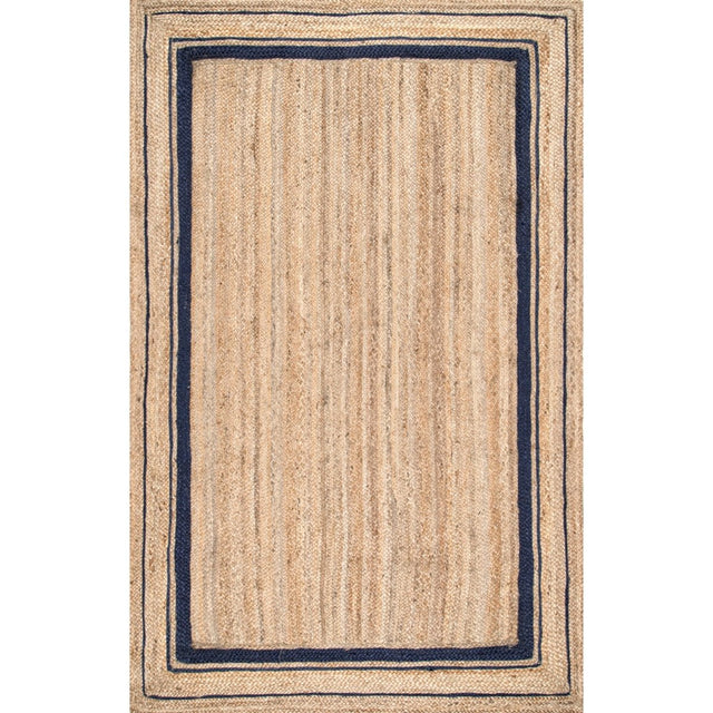 Nuloom Rikki Border Nri3504A Navy Rug.