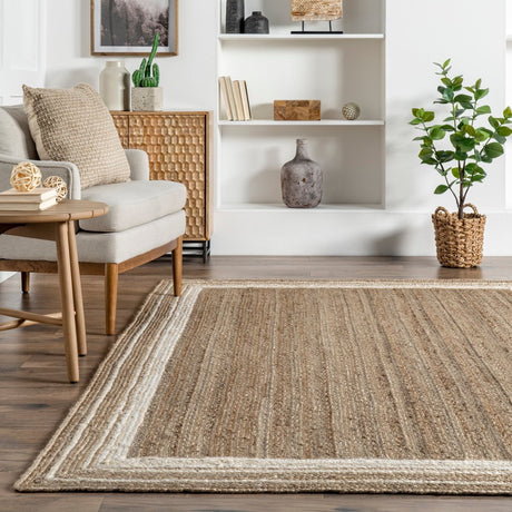 Nuloom Rikki Border Nri3504B Off White Rug.