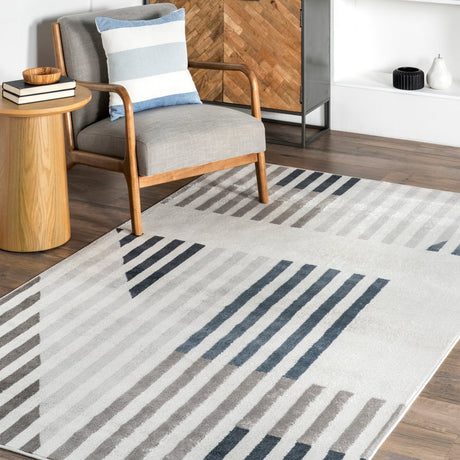 Nuloom Robbi Modern Nro2456A Light Gray Rug.