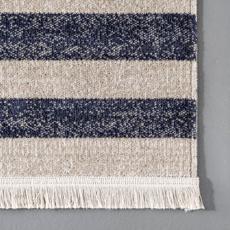 Nuloom Roberge Coastal Nro1487A Blue Rug.