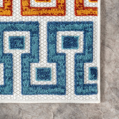 Nuloom Rochel Mediterranean Nro2651A Blue Rug.