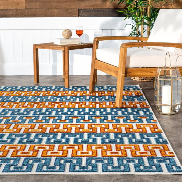 Nuloom Rochel Mediterranean Nro2651A Blue Rug.