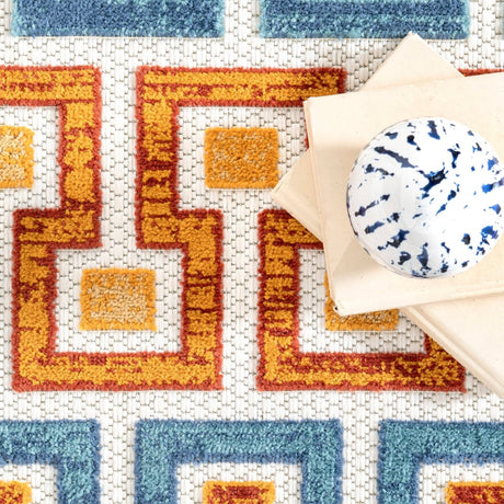 Nuloom Rochel Mediterranean Nro2651A Blue Rug.