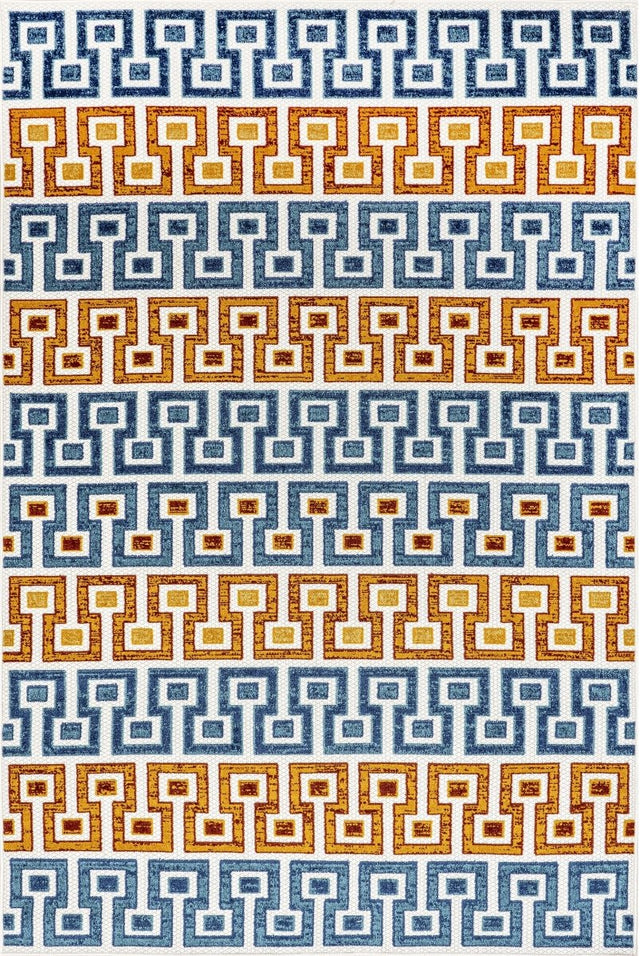 Nuloom Rochel Mediterranean Nro2651A Blue Rug.