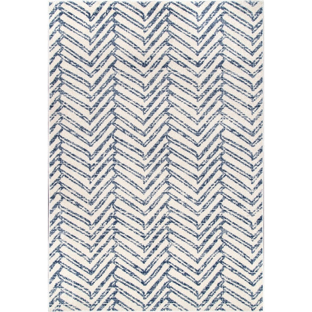 Nuloom Rosanne Transitional Nro3169A Blue Rug.