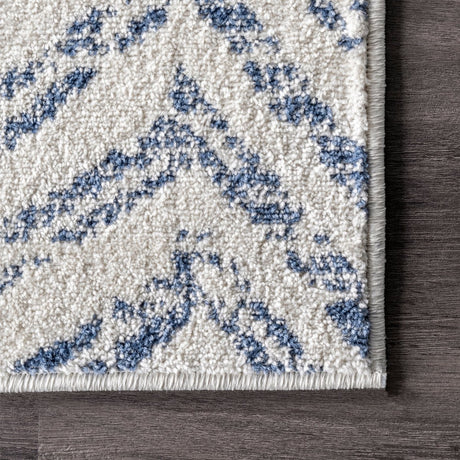 Nuloom Rosanne Transitional Nro3169A Blue Rug.