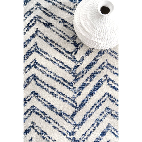 Nuloom Rosanne Transitional Nro3169A Blue Rug.