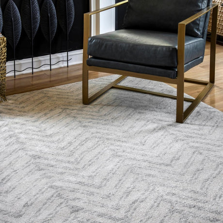 Nuloom Rosanne Transitional Nro3169C Gray Rug.