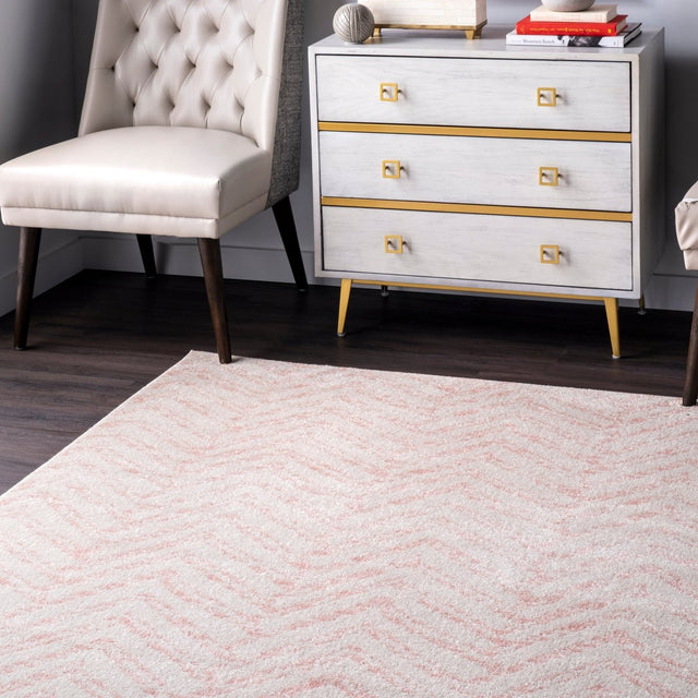 Nuloom Rosanne Transitional Nro3169D Pink Rug.