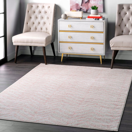 Nuloom Rosanne Transitional Nro3169D Pink Rug.