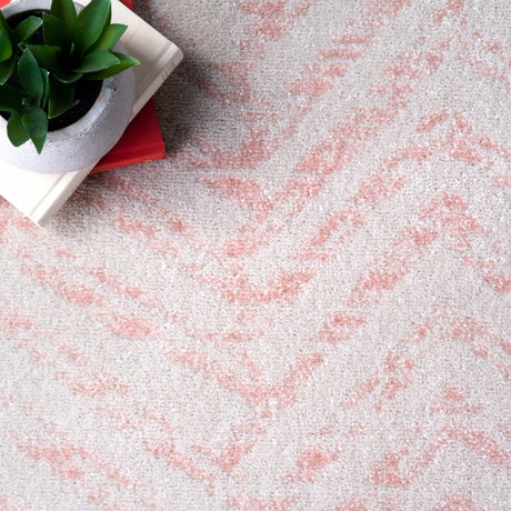 Nuloom Rosanne Transitional Nro3169D Pink Rug.