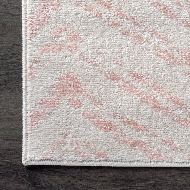 Nuloom Rosanne Transitional Nro3169D Pink Rug.