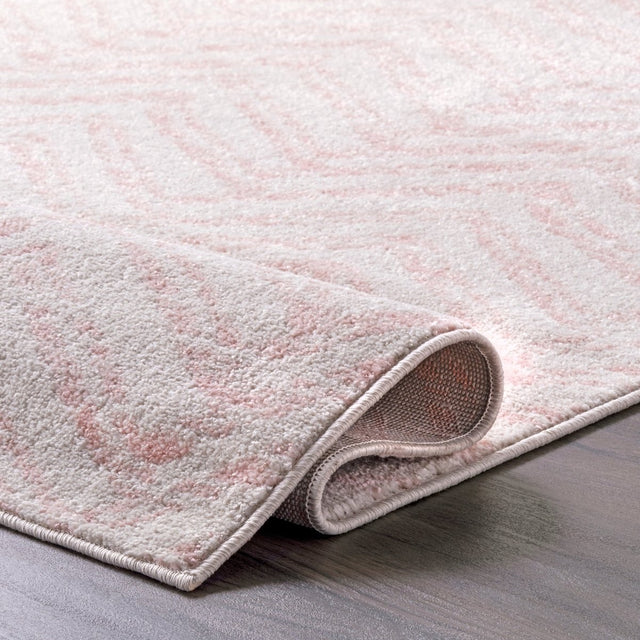 Nuloom Rosanne Transitional Nro3169D Pink Rug.