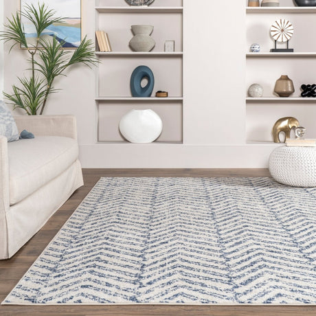 Nuloom Rosanne Transitional Rzbd94A Blue Rug.