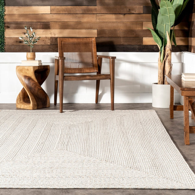 Nuloom Rowan Texture Nro2034D Ivory Rug.