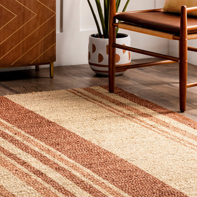 Nuloom Rubi Stripes Nru3432A Brown Rug.