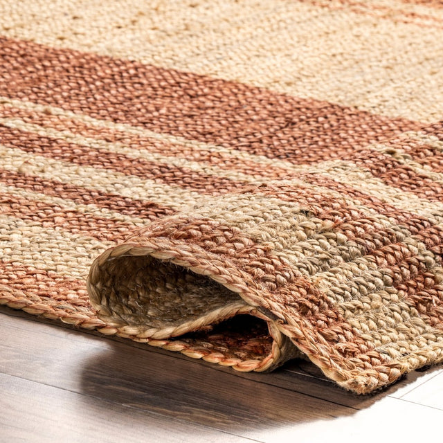 Nuloom Rubi Stripes Nru3432A Brown Rug.