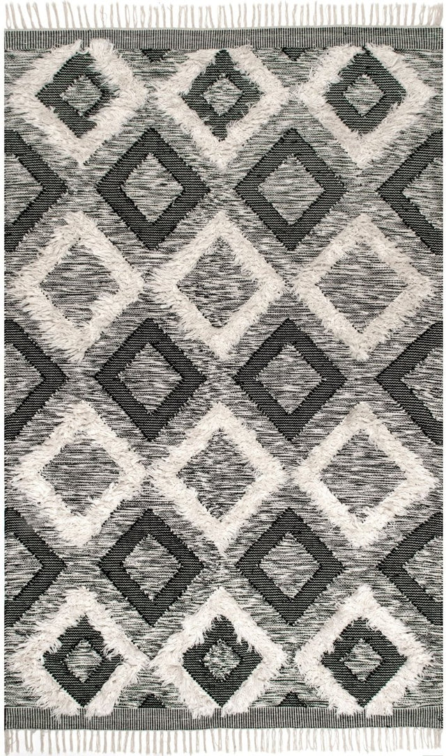 Nuloom Sariah Othello Nsa3323A Black And White Rug.