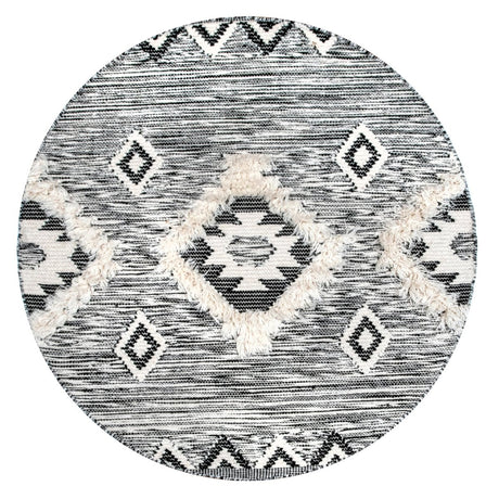 Nuloom Savannah Moroccan Nsa3319B Black Rug.