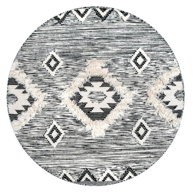 Nuloom Savannah Moroccan Nsa3319B Black Rug.