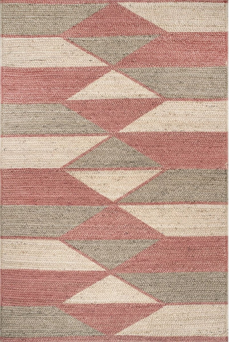 Nuloom Solange Stripes Nso3475A Rust Rug.