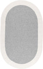 Nuloom Solid Border Delaine Nso1995A Gray Rug.