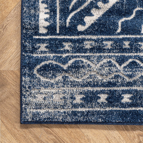 Nuloom Spencer Aztec Trellis Nsp3240A Blue Rug.