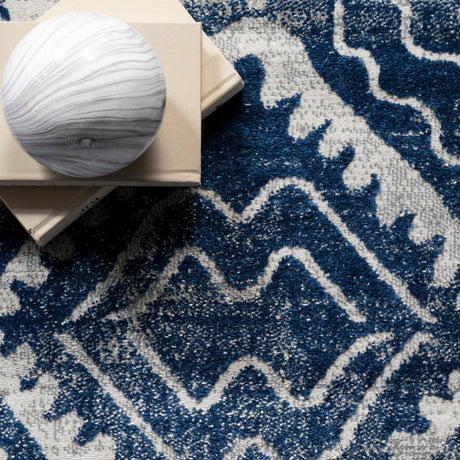 Nuloom Spencer Aztec Trellis Nsp3240A Blue Rug.