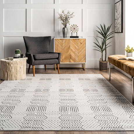 Nuloom Stacey Modern Nst3545A Gray Rug.