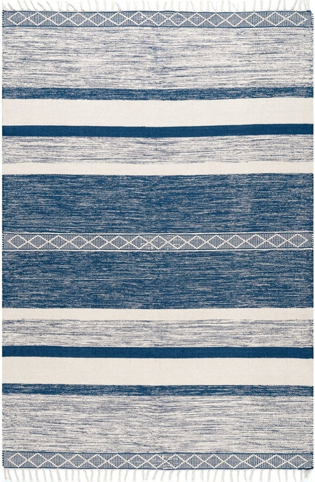 Nuloom Striped Angela Nst3058A Blue Rug.