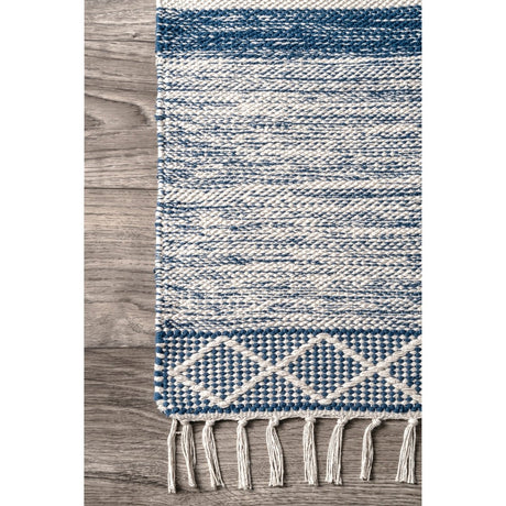 Nuloom Striped Angela Nst3058A Blue Rug.