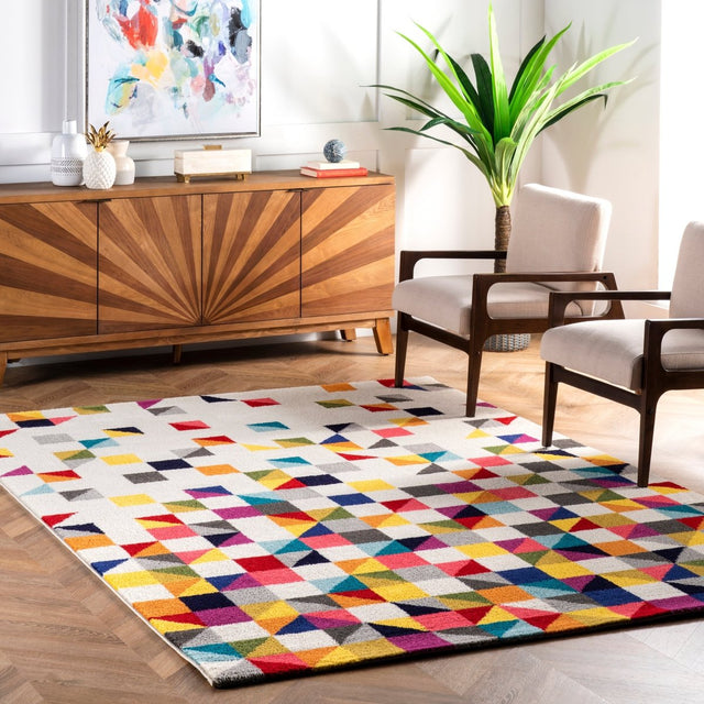 Nuloom Takisha Triangle Nta1676A Multi Rug.