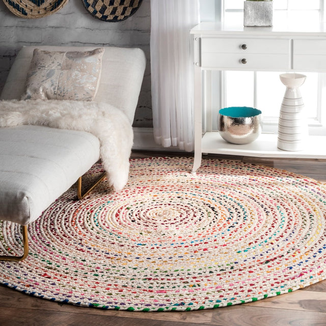 Nuloom Tammara Bohemian Hand Nta2568B Ivory Rug.