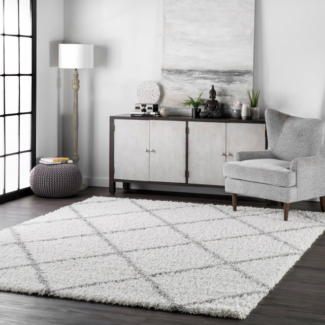 Nuloom Tess Moroccan Nte2947D White Rug.