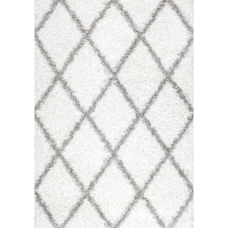 Nuloom Tess Moroccan Nte2947D White Rug.