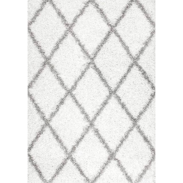 Nuloom Tess Moroccan Nte2947D White Rug.