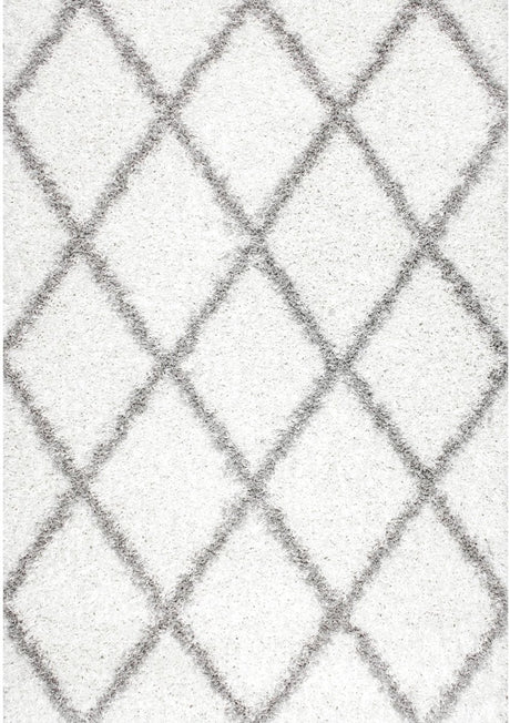 Nuloom Tess Moroccan Nte2947D White Rug.