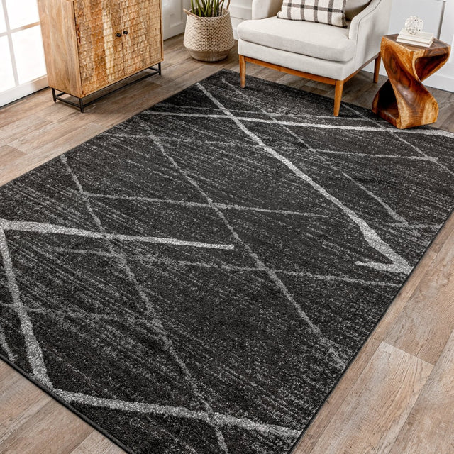 Nuloom Thigpen Contemporary Nth1498C Dark Gray Rug.