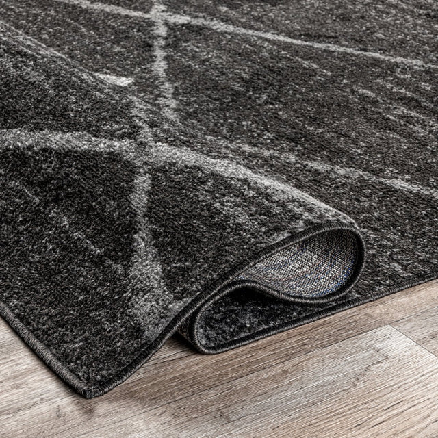 Nuloom Thigpen Contemporary Nth1498C Dark Gray Rug.