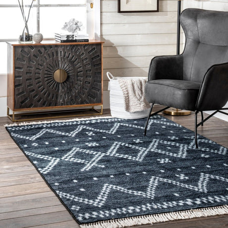 Nuloom Tracy Moroccan Ntr2524A Navy Rug.