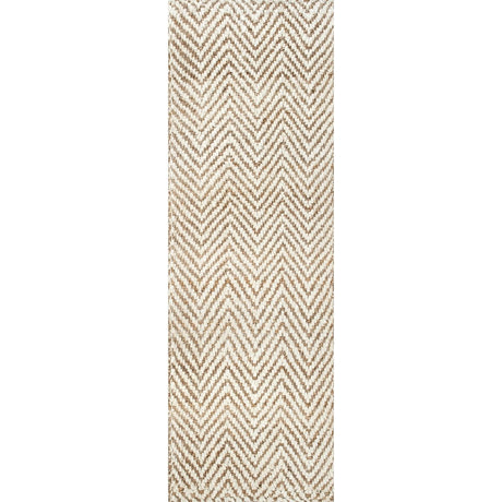 Nuloom Vania Chevron Nva1620A Off White Rug.