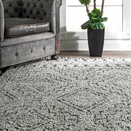 Nuloom Vasiliki Moroccan Gcdi02B Gray Rug.