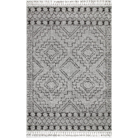 Nuloom Vasiliki Moroccan Gcdi02B Gray Rug.